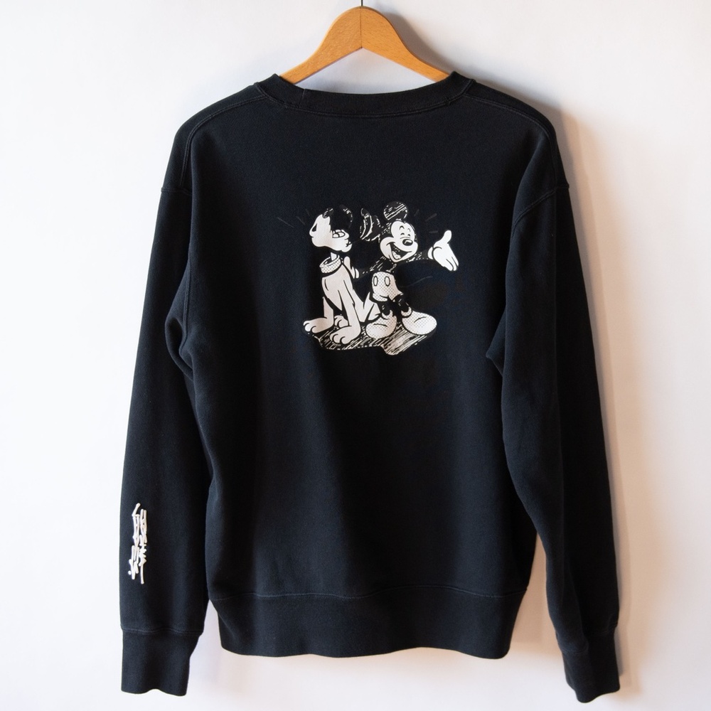 Uniqlo UT Joshua Vides Monochrome Mickey Mouse Pluto Sweatshirt - Picture 4 of 9